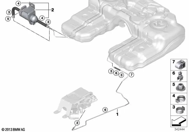 Auxiliary Heater Fuel Supply diagram