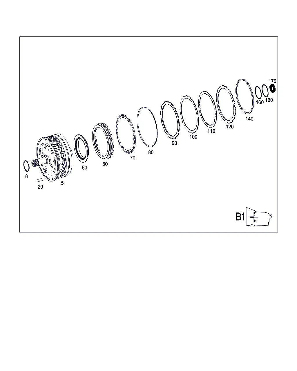 Brake Clutch B1 diagram