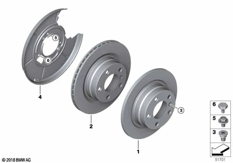 Rear Wheel Brake Disc diagram