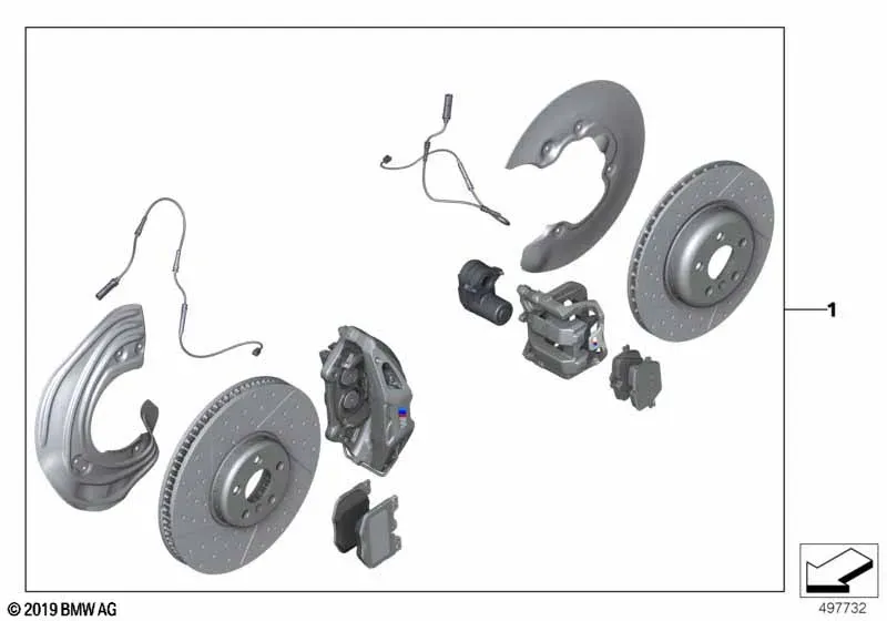 M Performance Brake Kit diagram