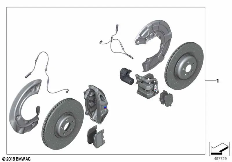 M Performance Brake Kit diagram