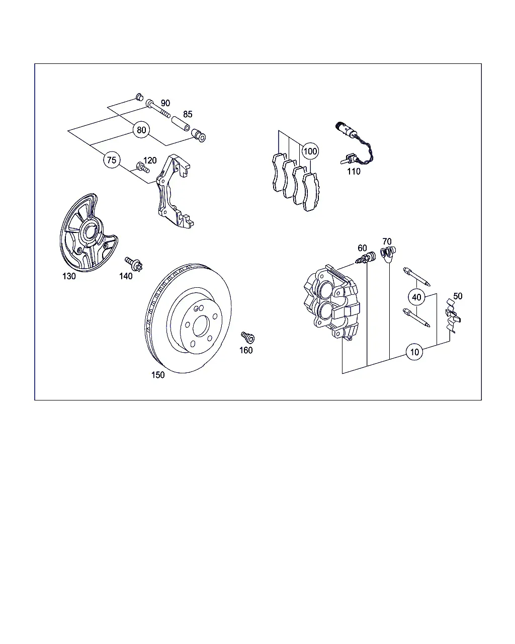 Тормозной механизм переднего колеса diagram