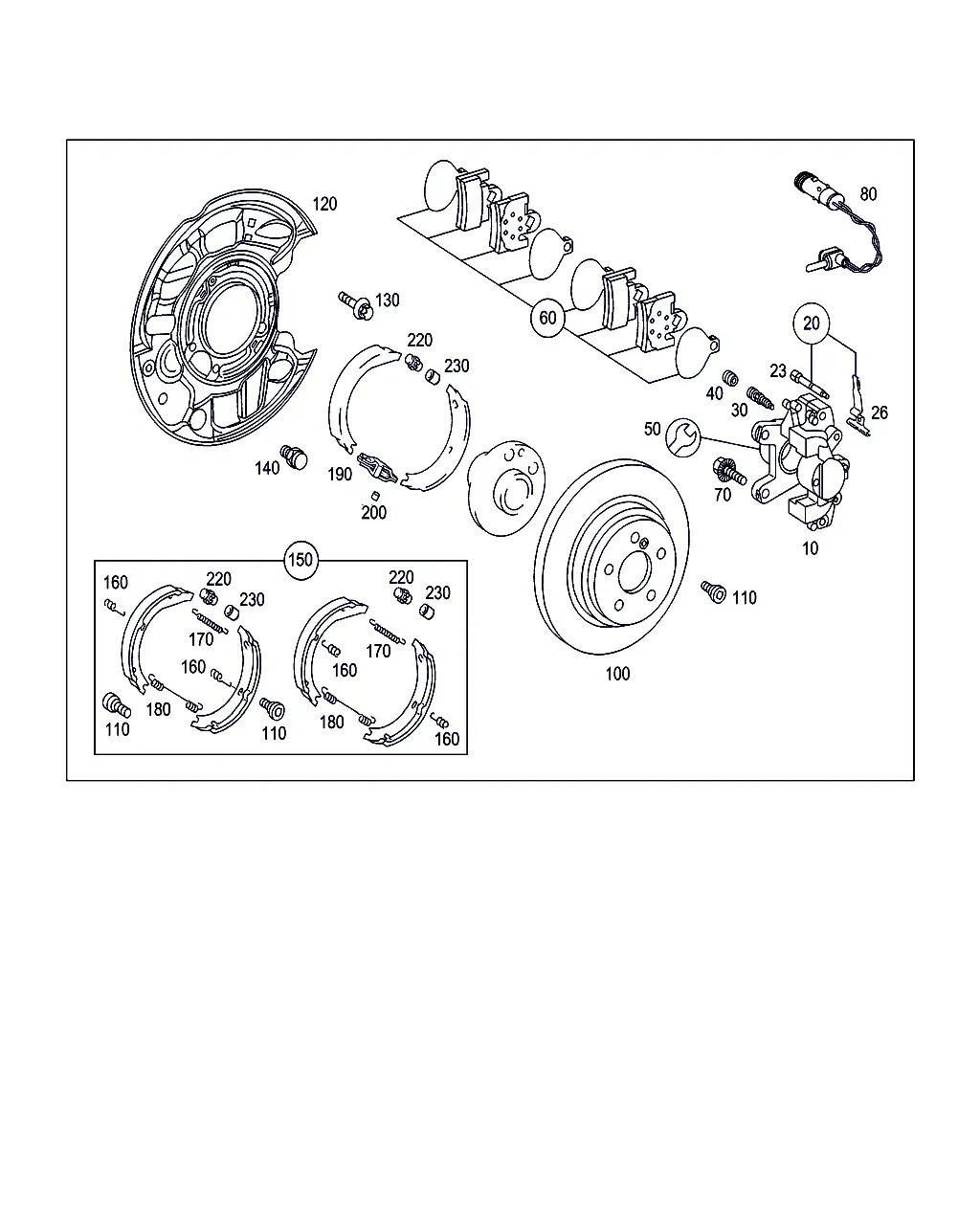 Rear Wheel Brake diagram