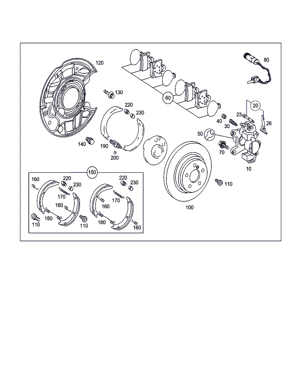 Rear Wheel Brake diagram
