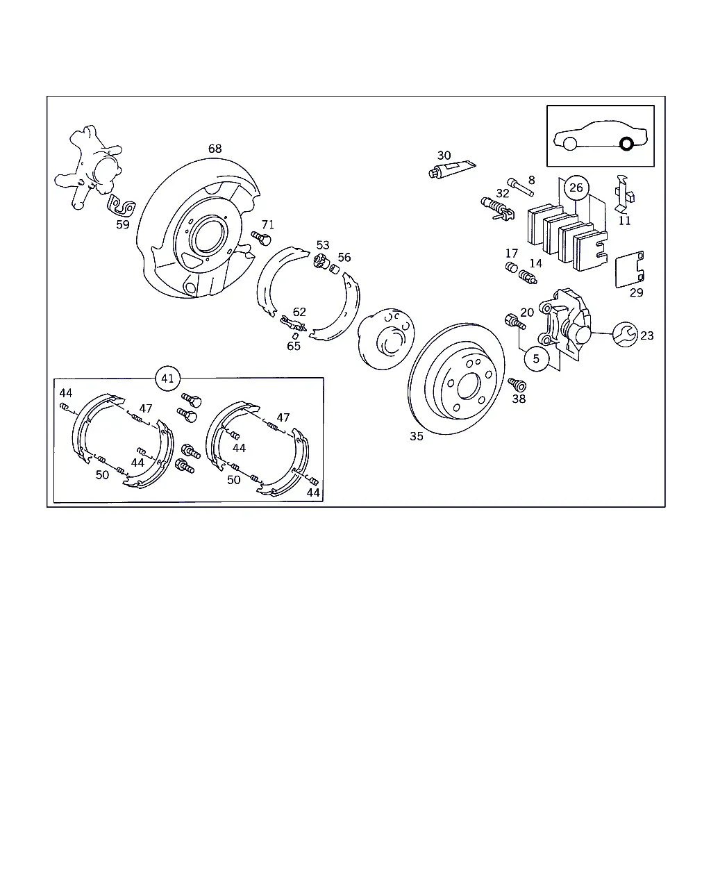 Rear Wheel Brake diagram