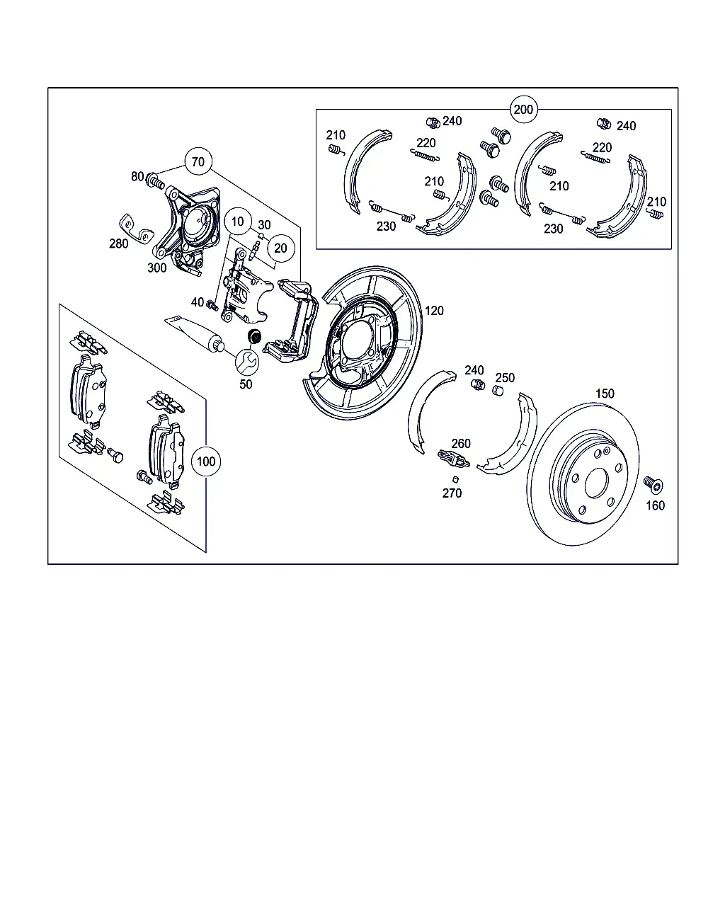 Тормозной механизм заднего колеса diagram