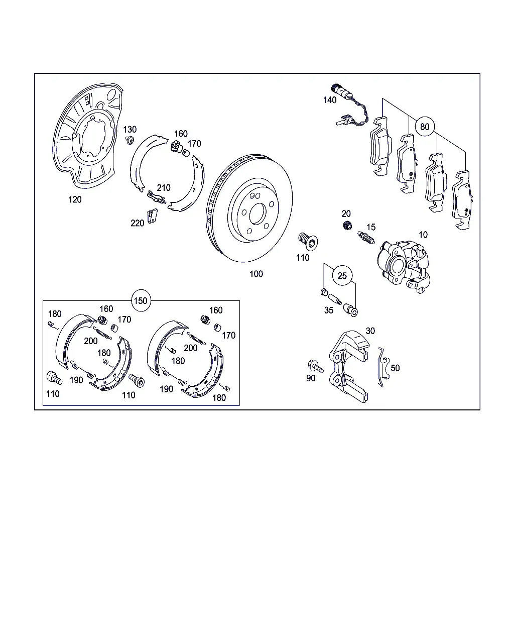 Rear Wheel Brake diagram