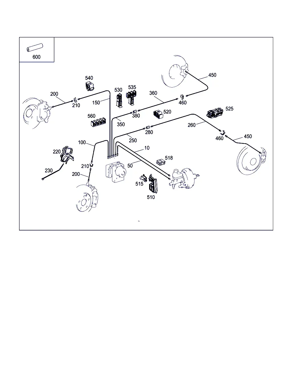 Brake Pipes diagram