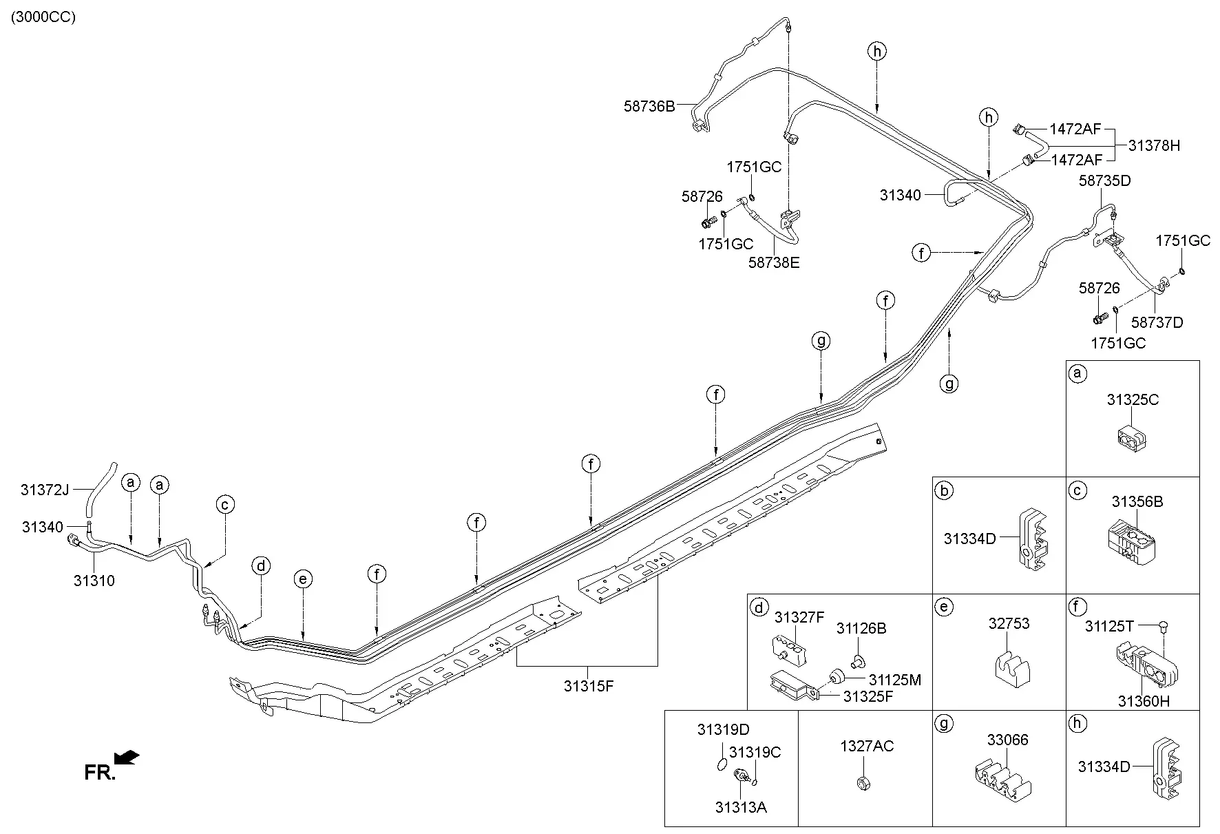 Brake Fluid Lines diagram