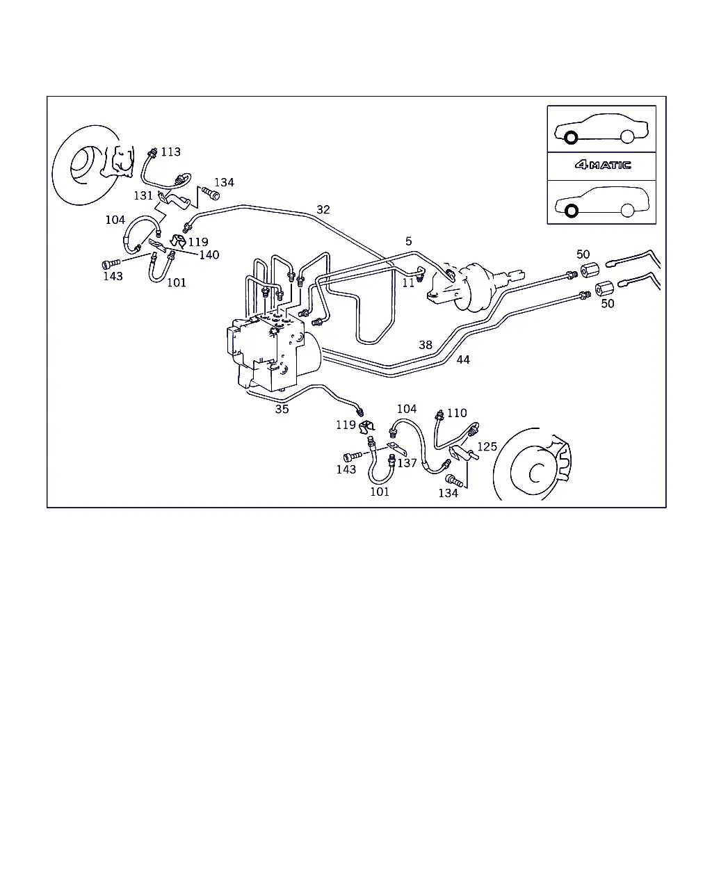 Brake Pipes diagram