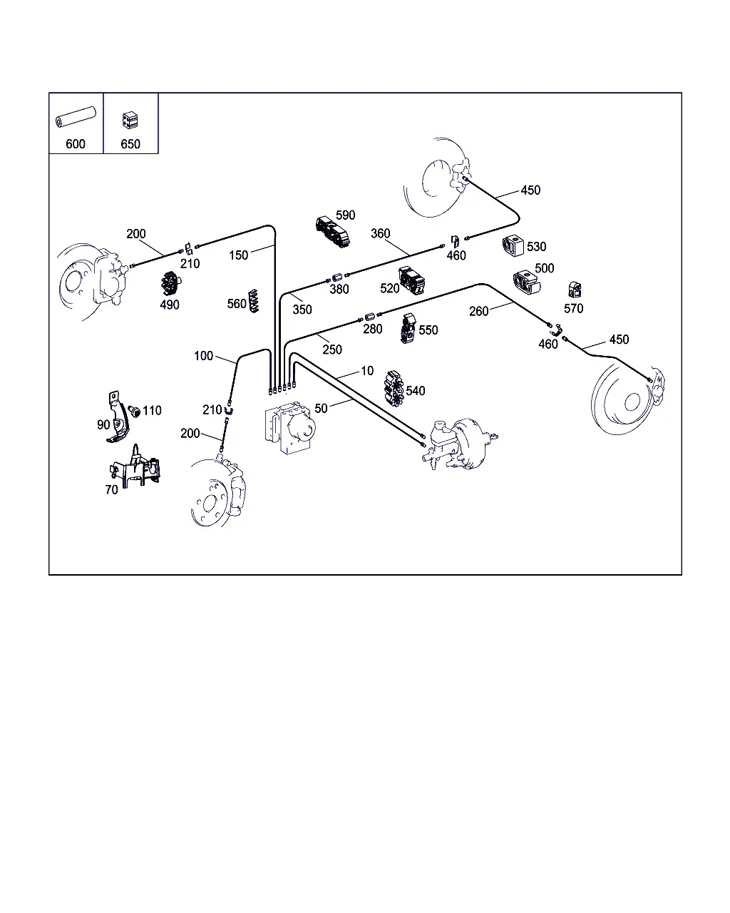 Brake Pipes diagram