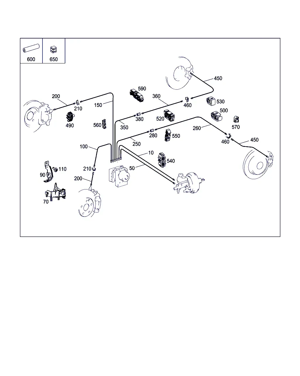 Brake Pipes diagram