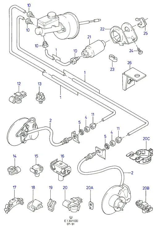 Brake Pipelines diagram