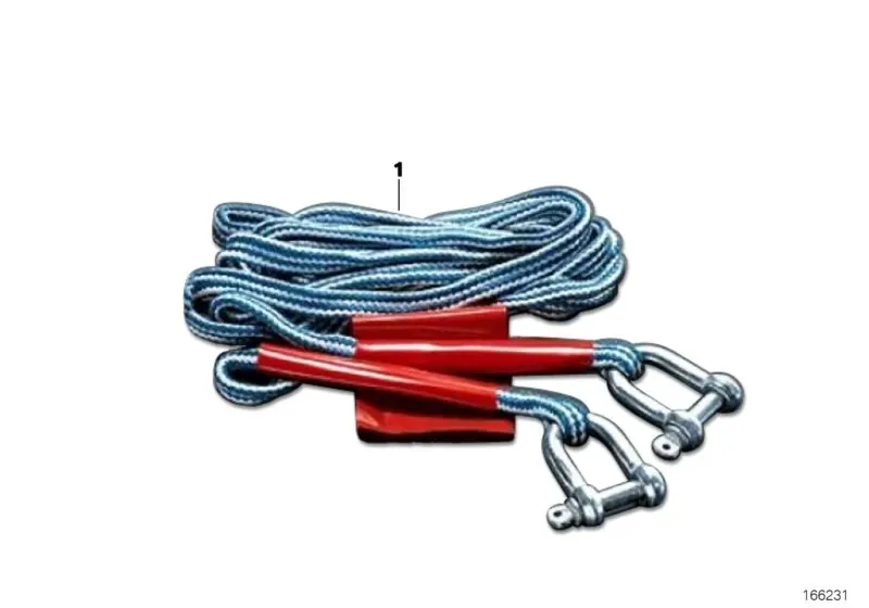 Tow rope diagram