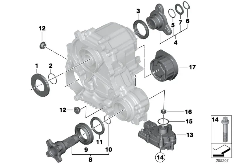 Transfer case diagram