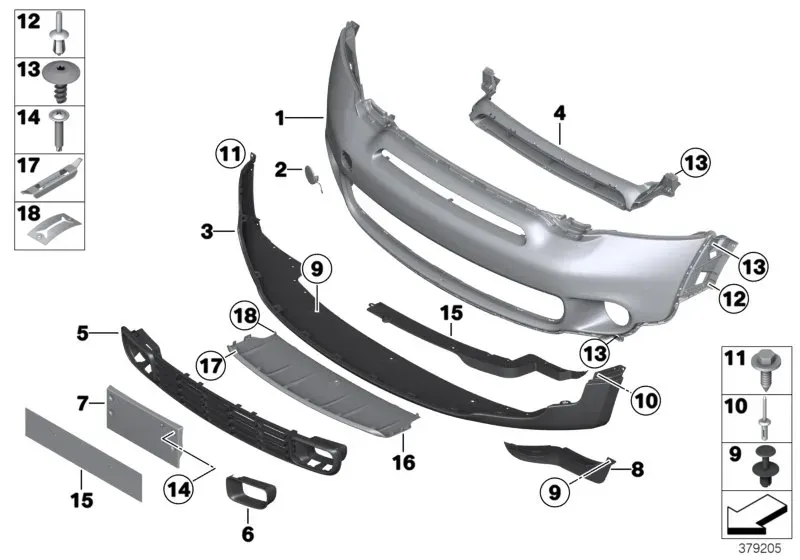 Front bumper diagram