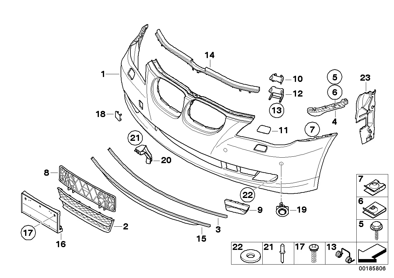 Front bumper diagram