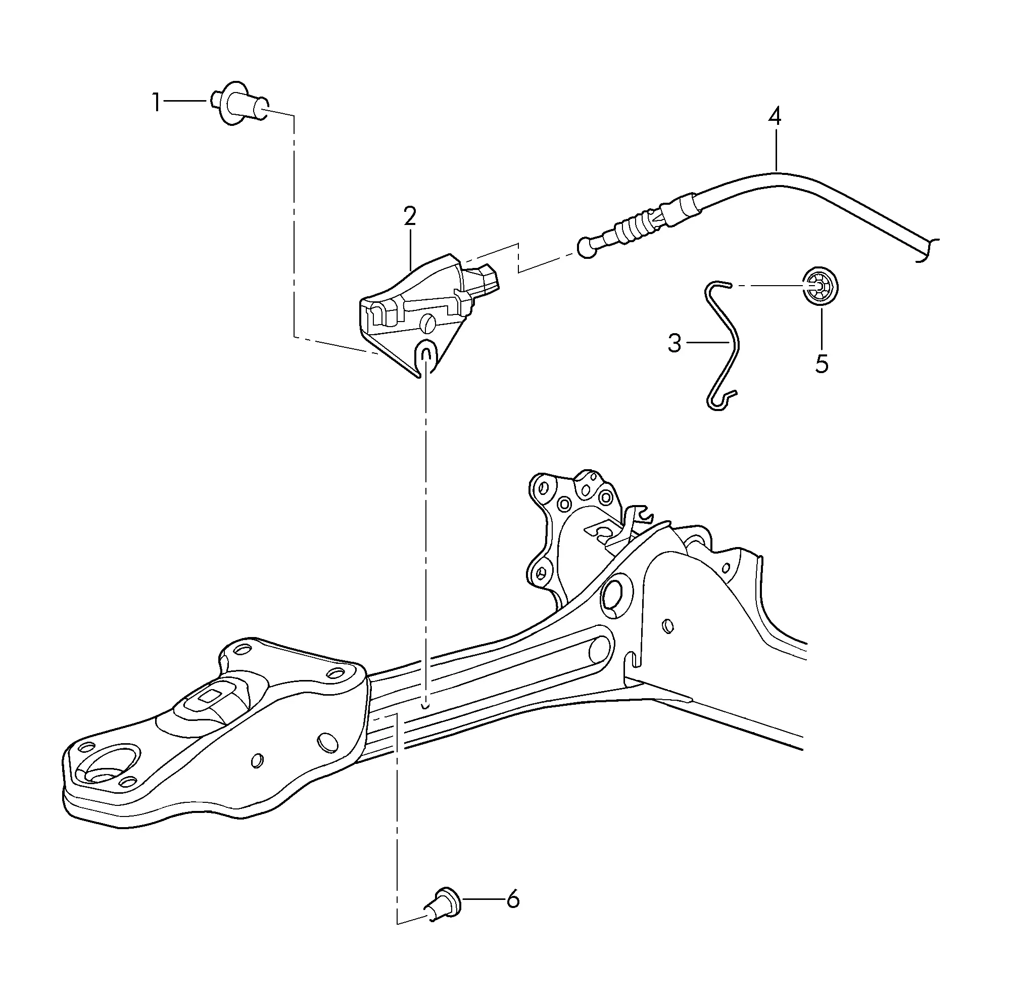 Parking Brake Cable diagram