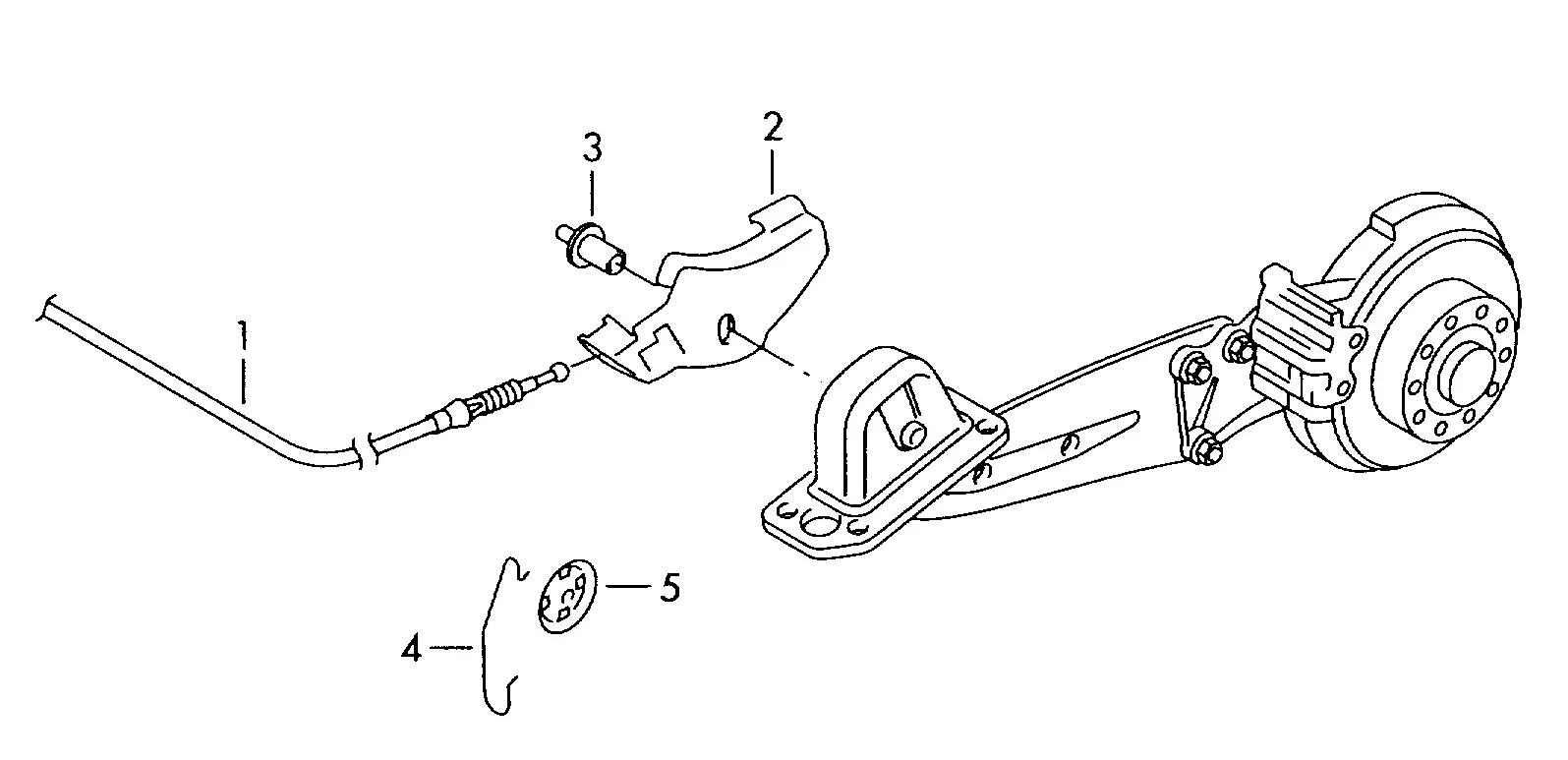 Parking Brake Cable diagram
