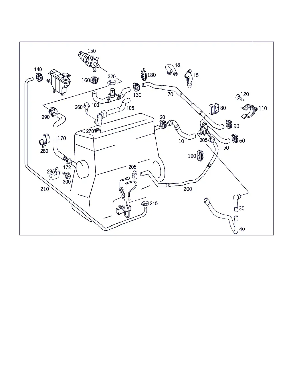 Heater Circuit Hoses diagram