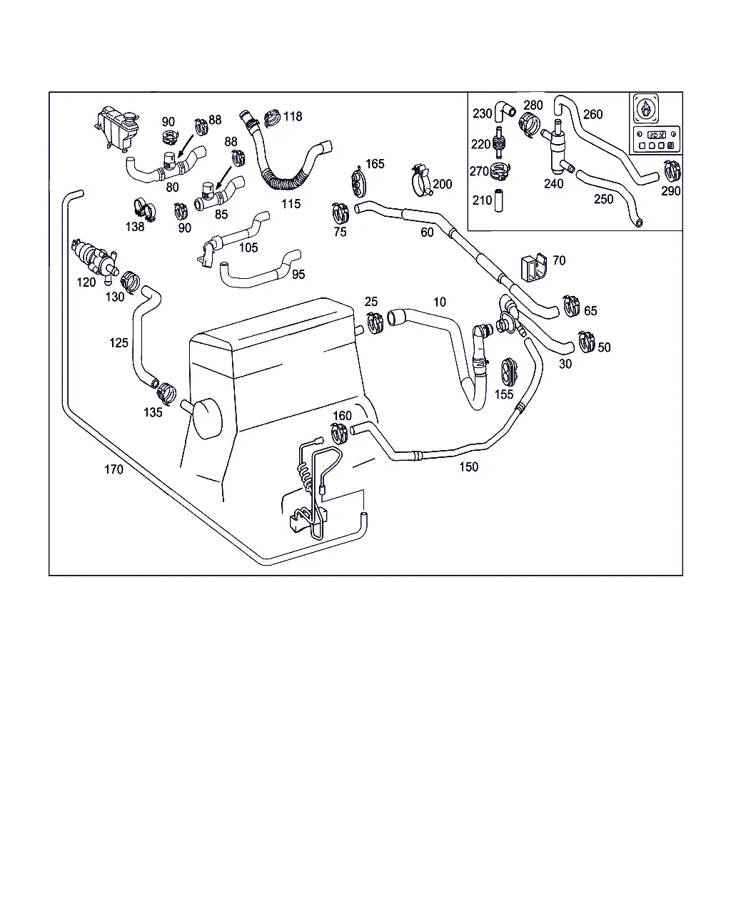 Heater Circuit Hoses diagram