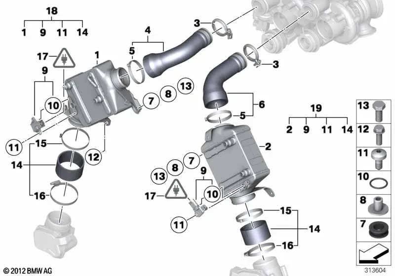 Charge Air Piping diagram