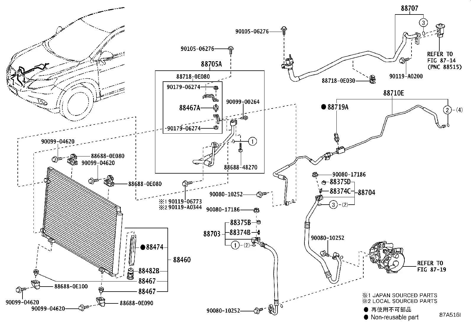 Air Conditioner Refrigerant Lines diagram