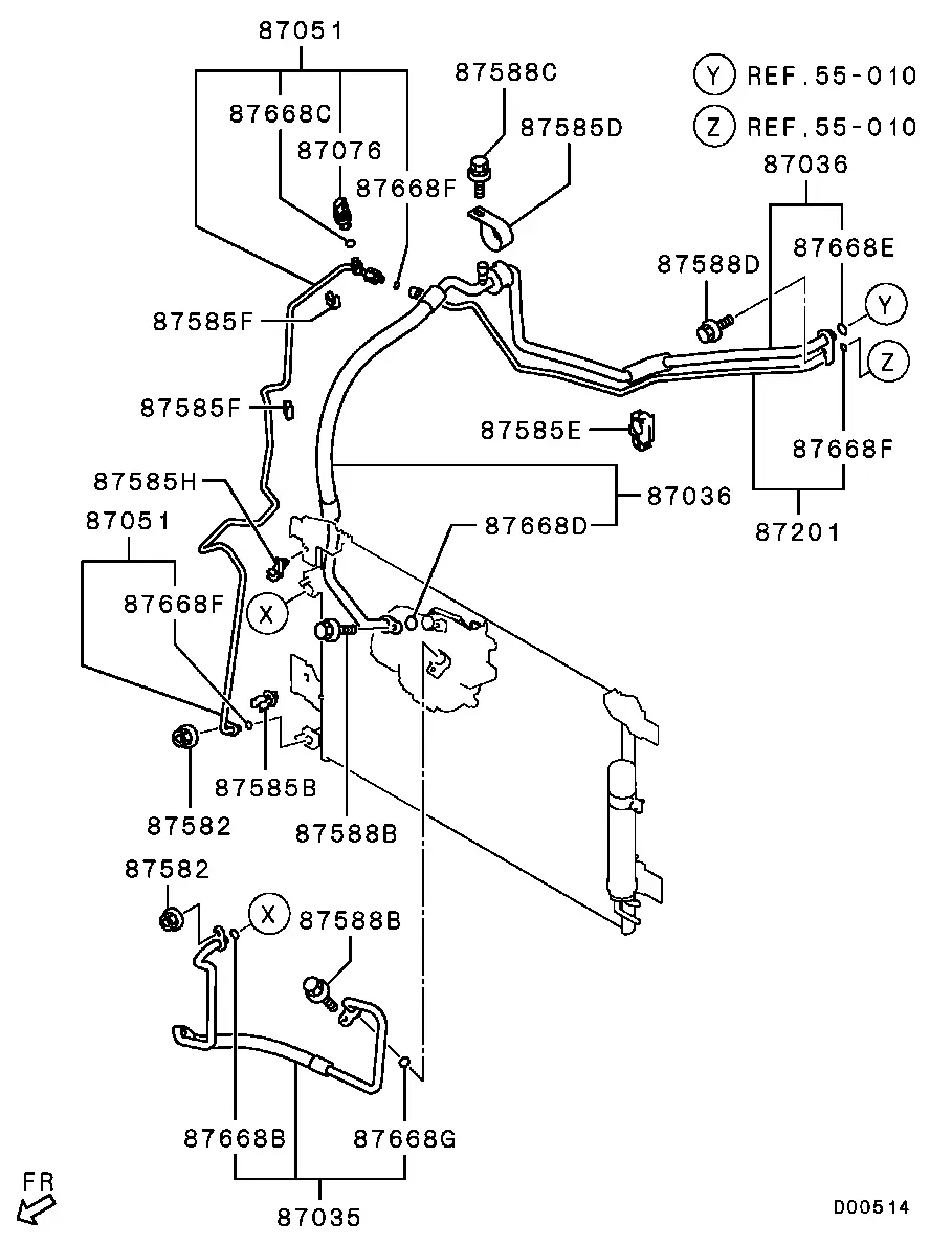 A/C Piping diagram