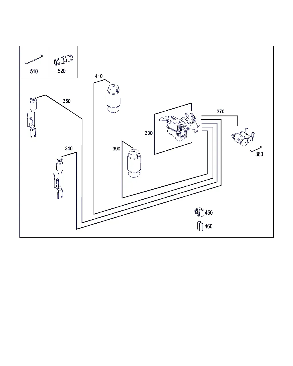 Air Suspension Lines diagram