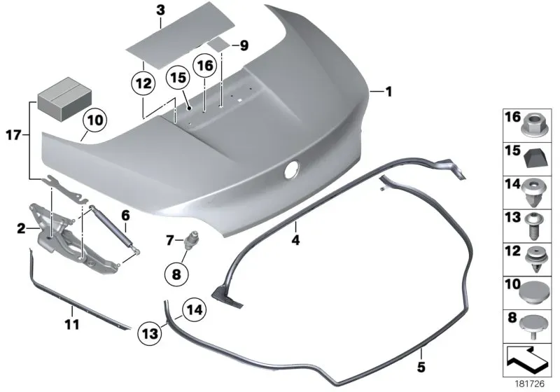 Trunk lid diagram