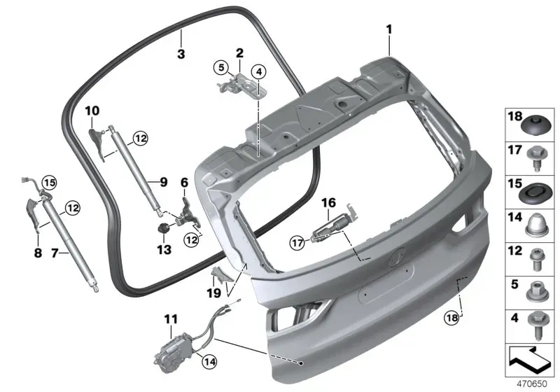 Trunk lid diagram