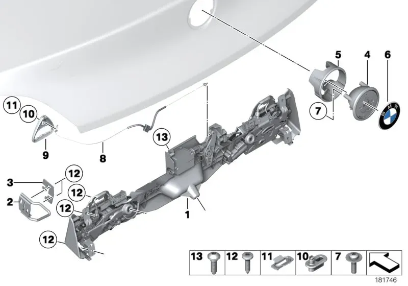 Trunk lid lock diagram