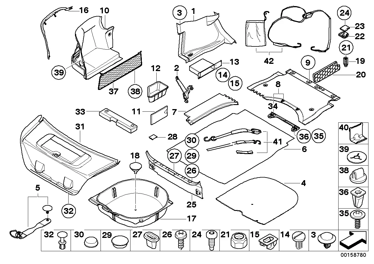Trunk lining diagram
