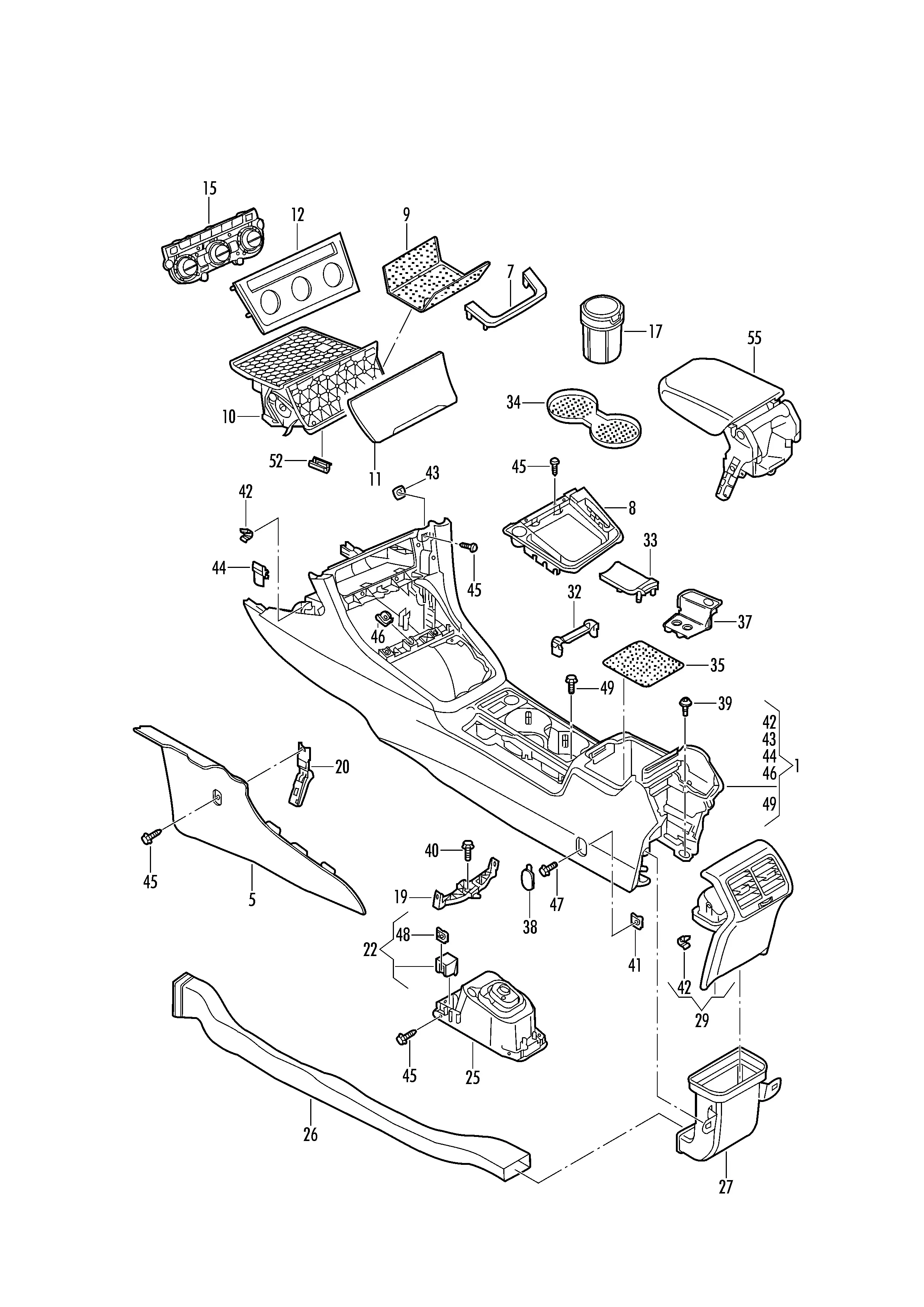 Center Console diagram