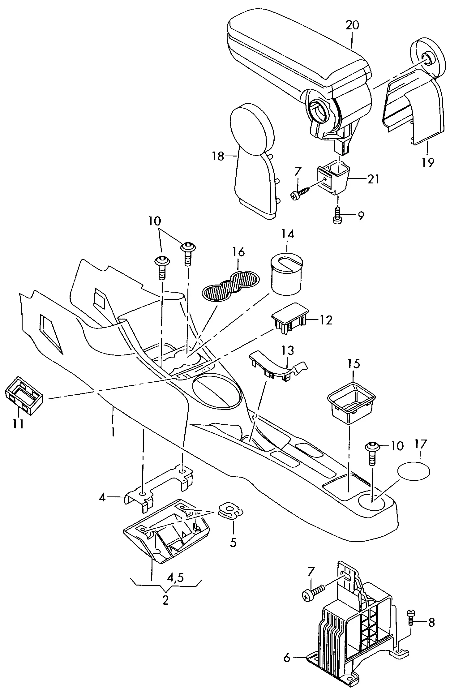 Center Console diagram