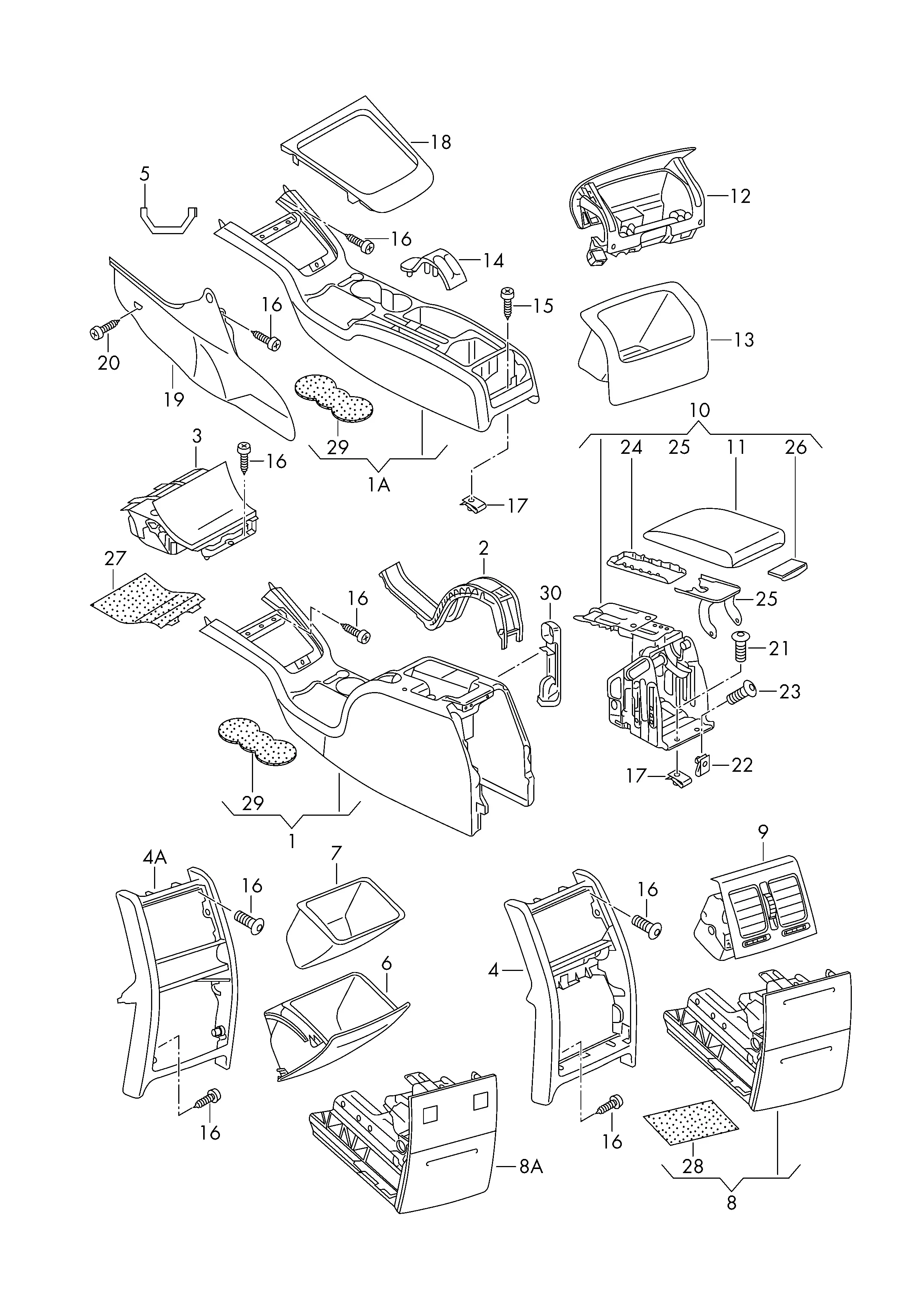 Center Console diagram