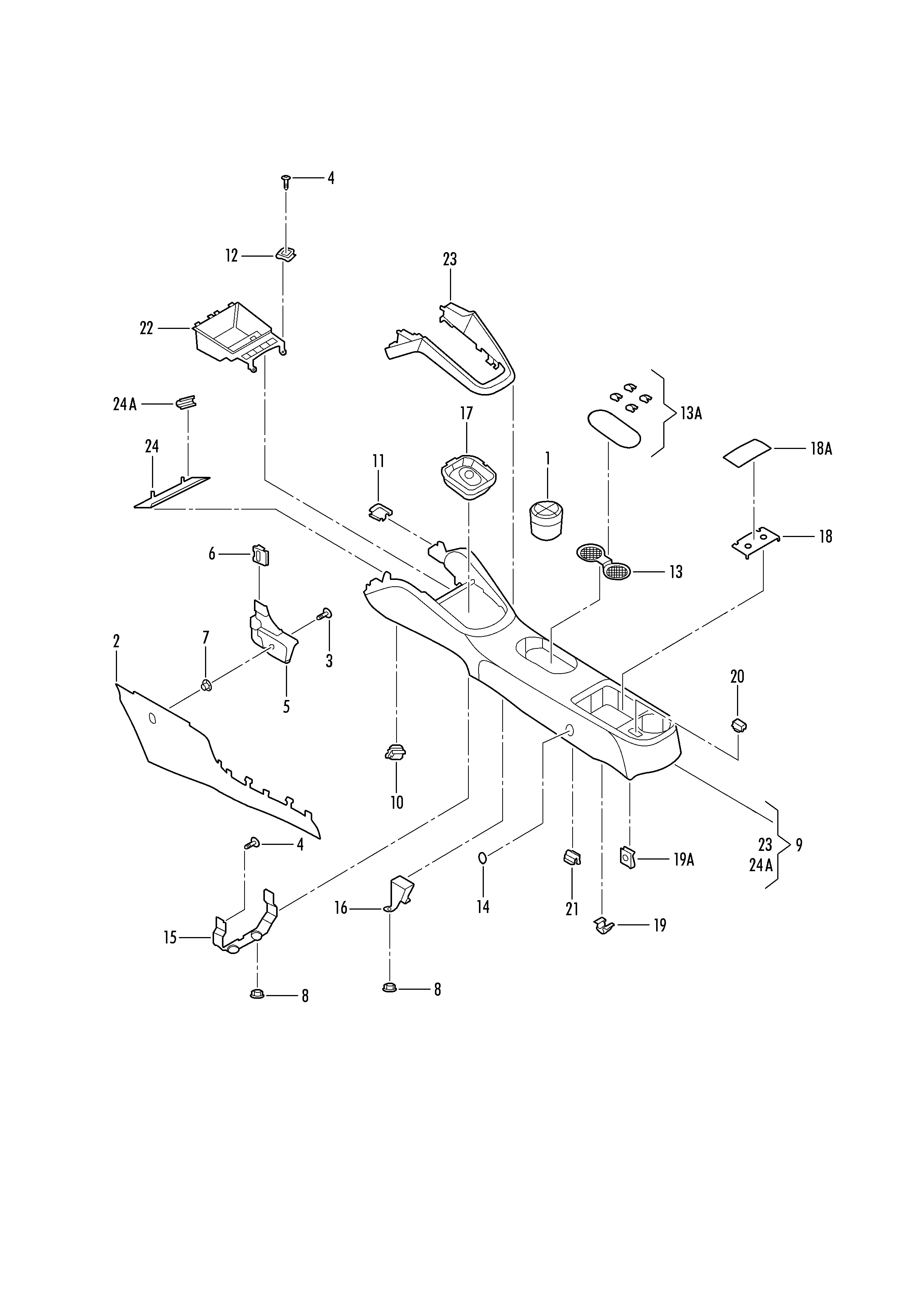 Center Console diagram