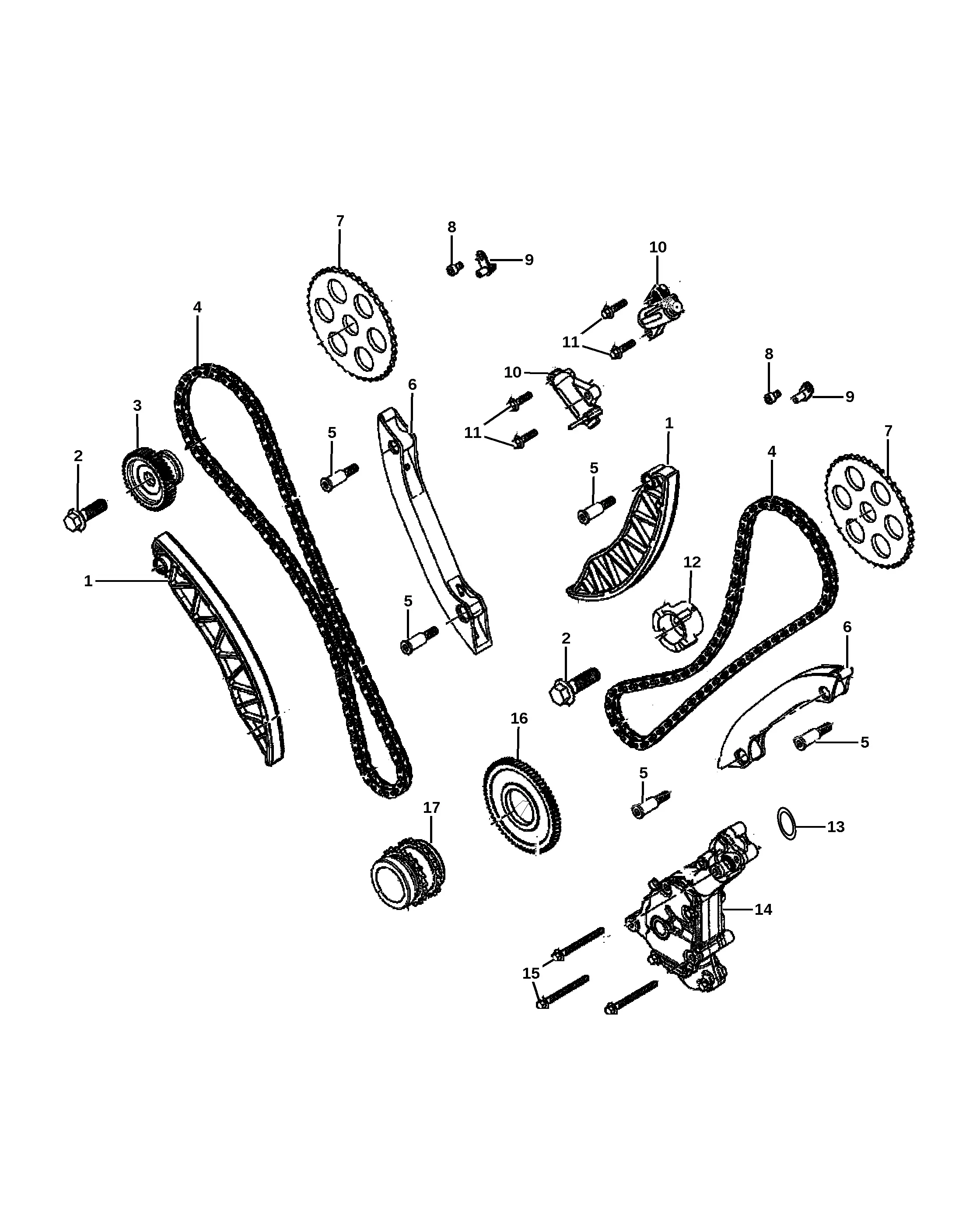 Timing Chain System diagram