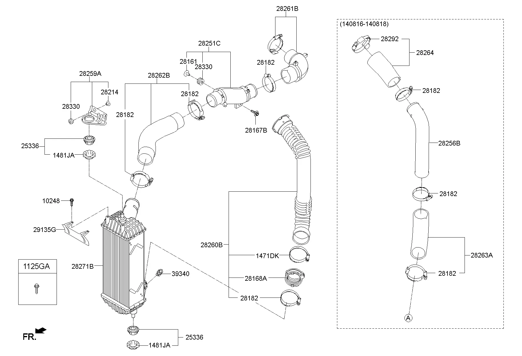 Turbocharger and Intercooler diagram