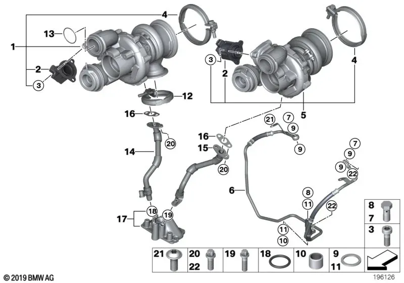 Turbocharger With Lubrication diagram