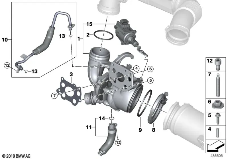 Turbocharger With Lubrication diagram