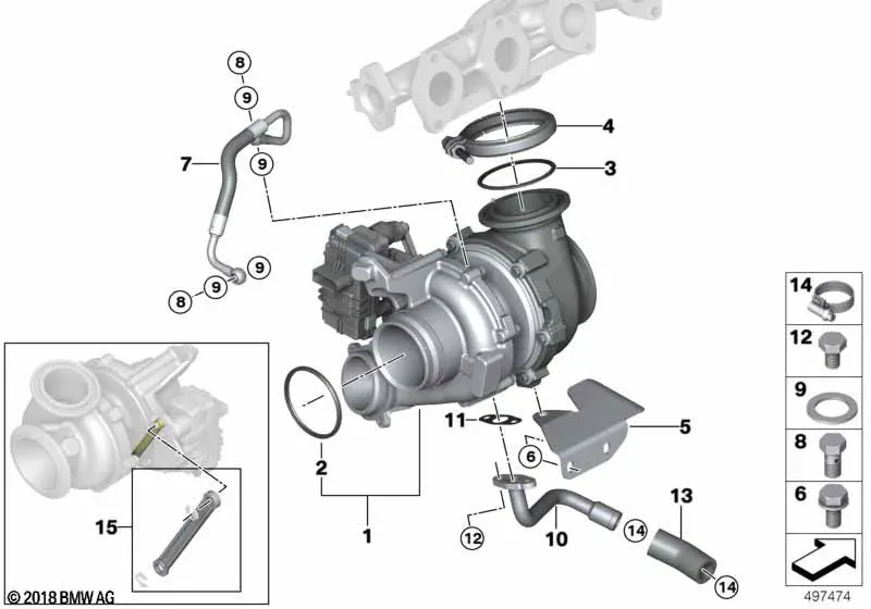 Turbocharger With Lubrication diagram