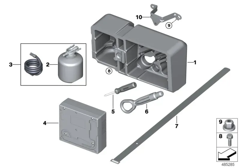 Tyre mobility set diagram