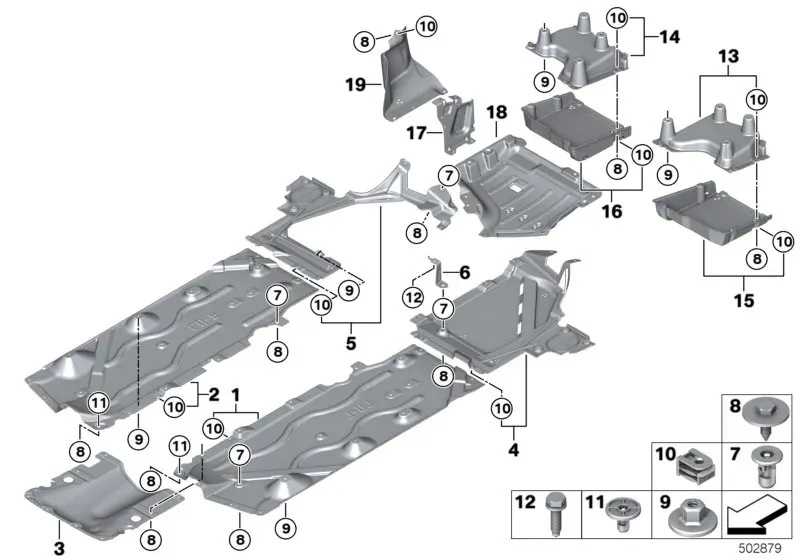 Underbody protection diagram