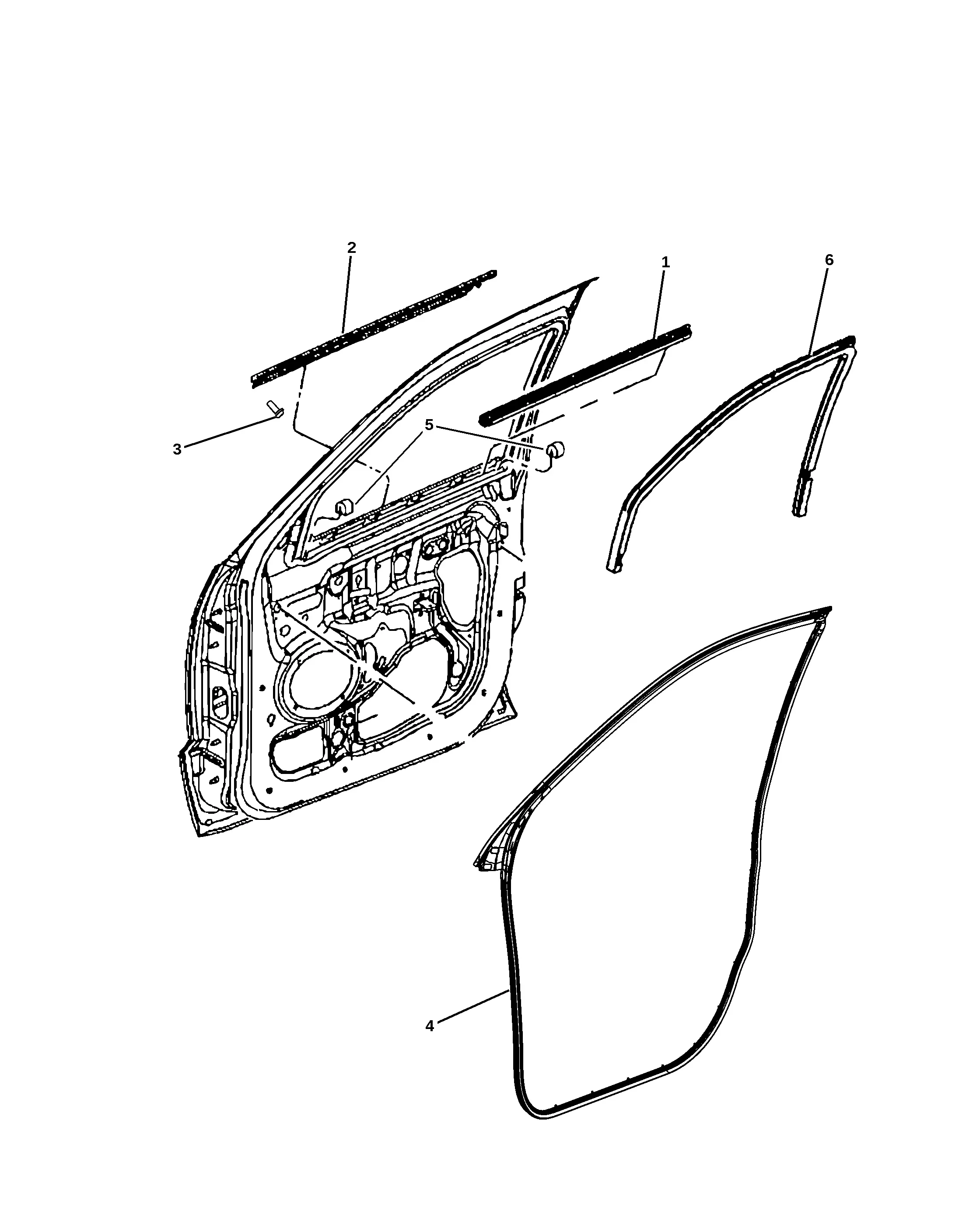 Front Door Weatherstrips diagram