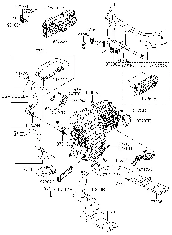 Climate Control and Air Ducts diagram