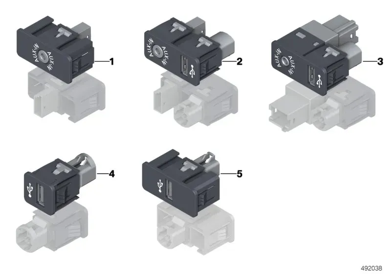 Схема «USB и AUX-разъем»