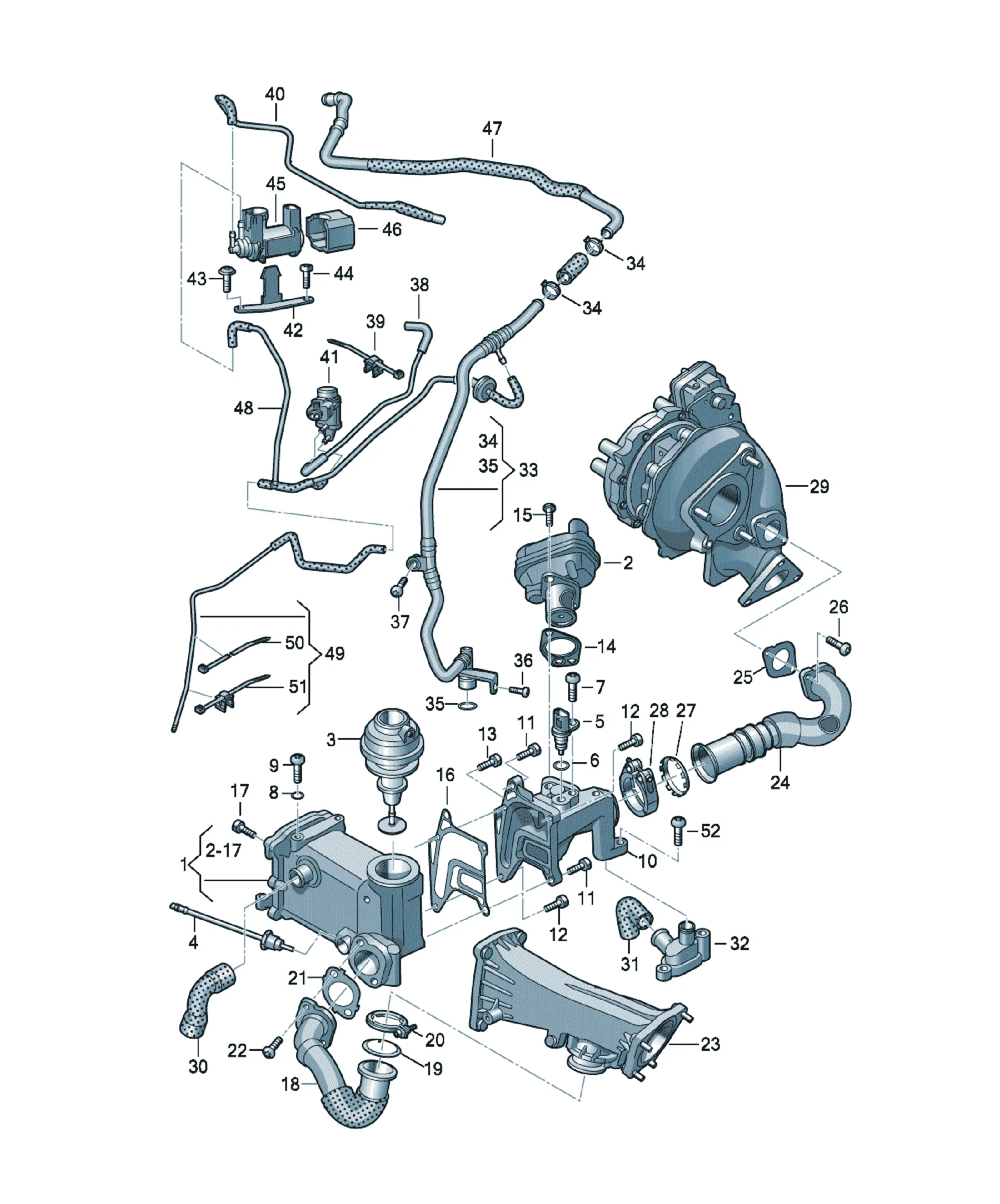Vacuum and EGR system diagram