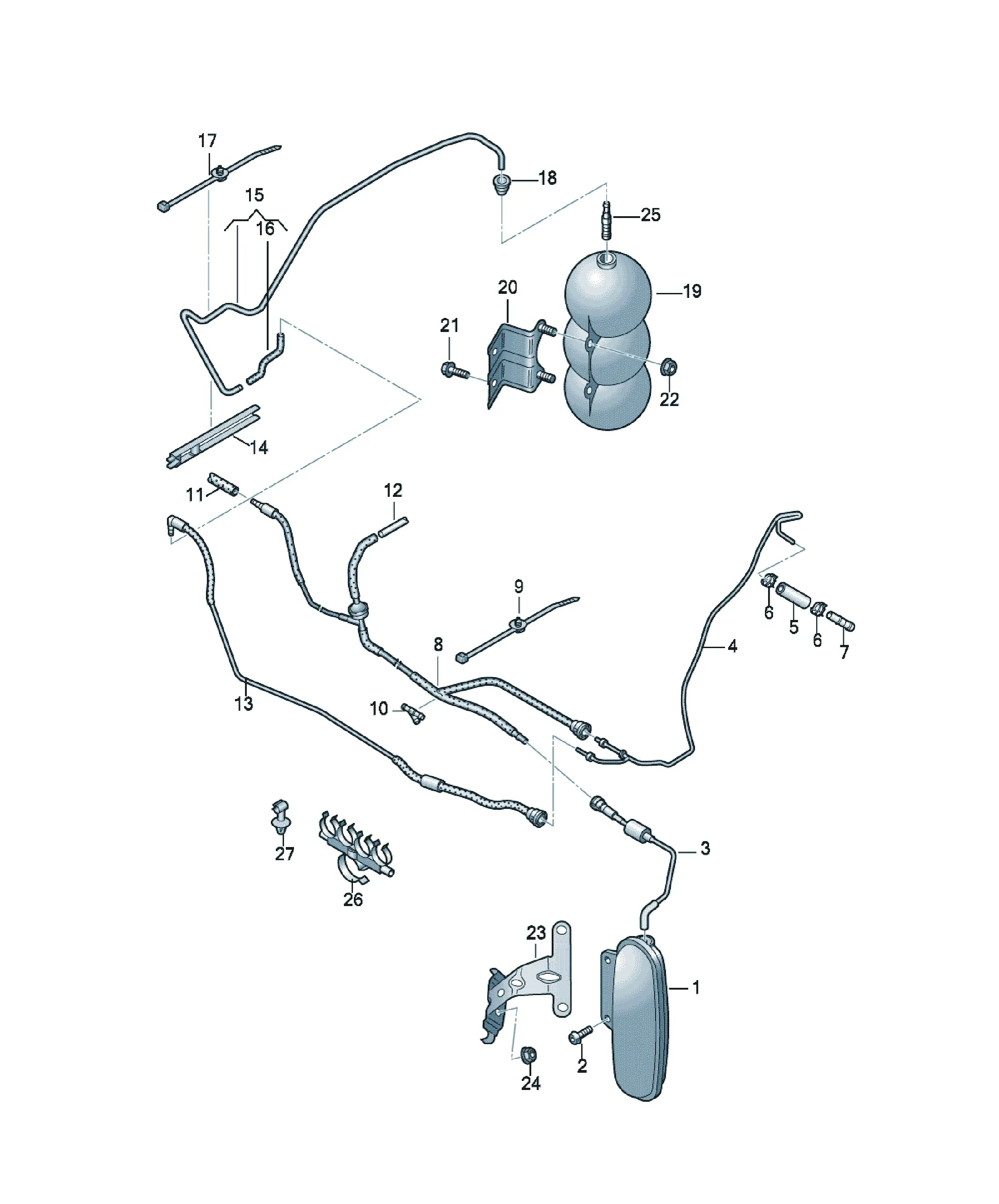 Vacuum system diagram