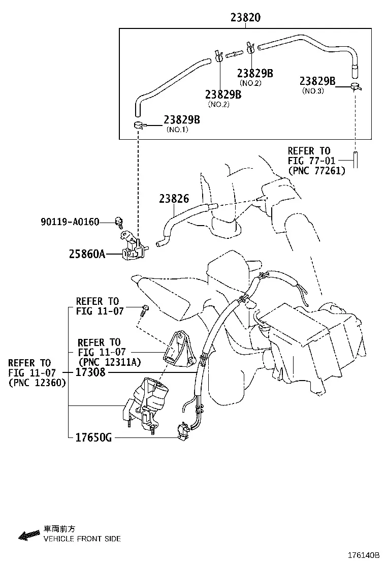 Fuel vapor recovery system diagram